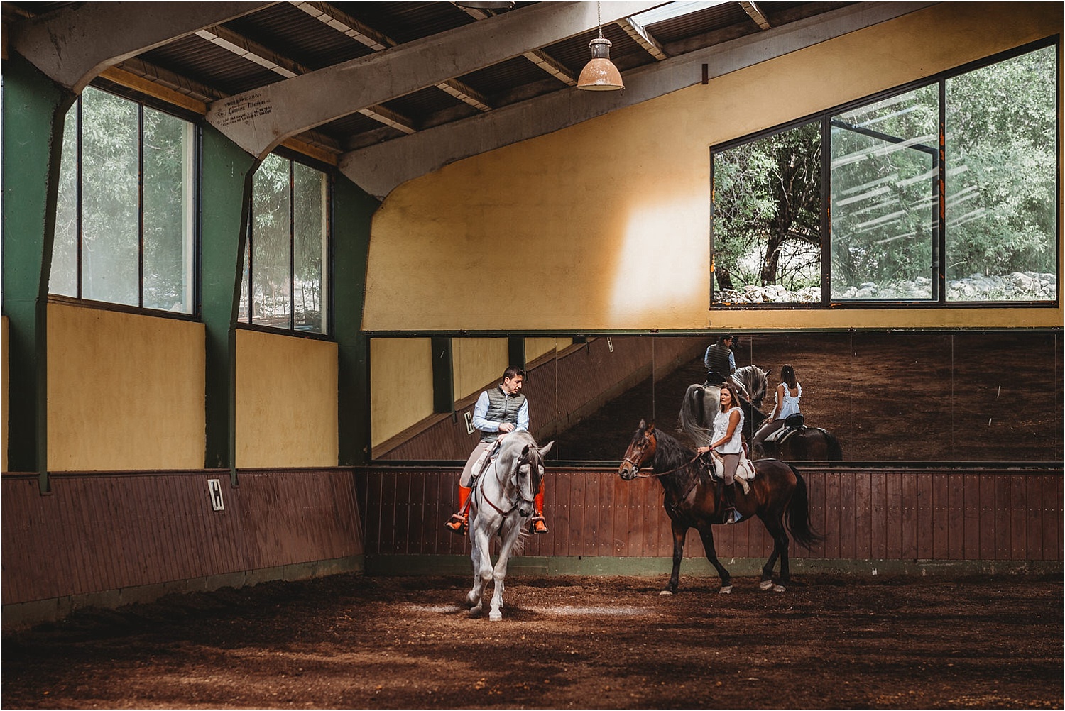 Sesión fotográfica de preboda en la hípica Prado Monteros