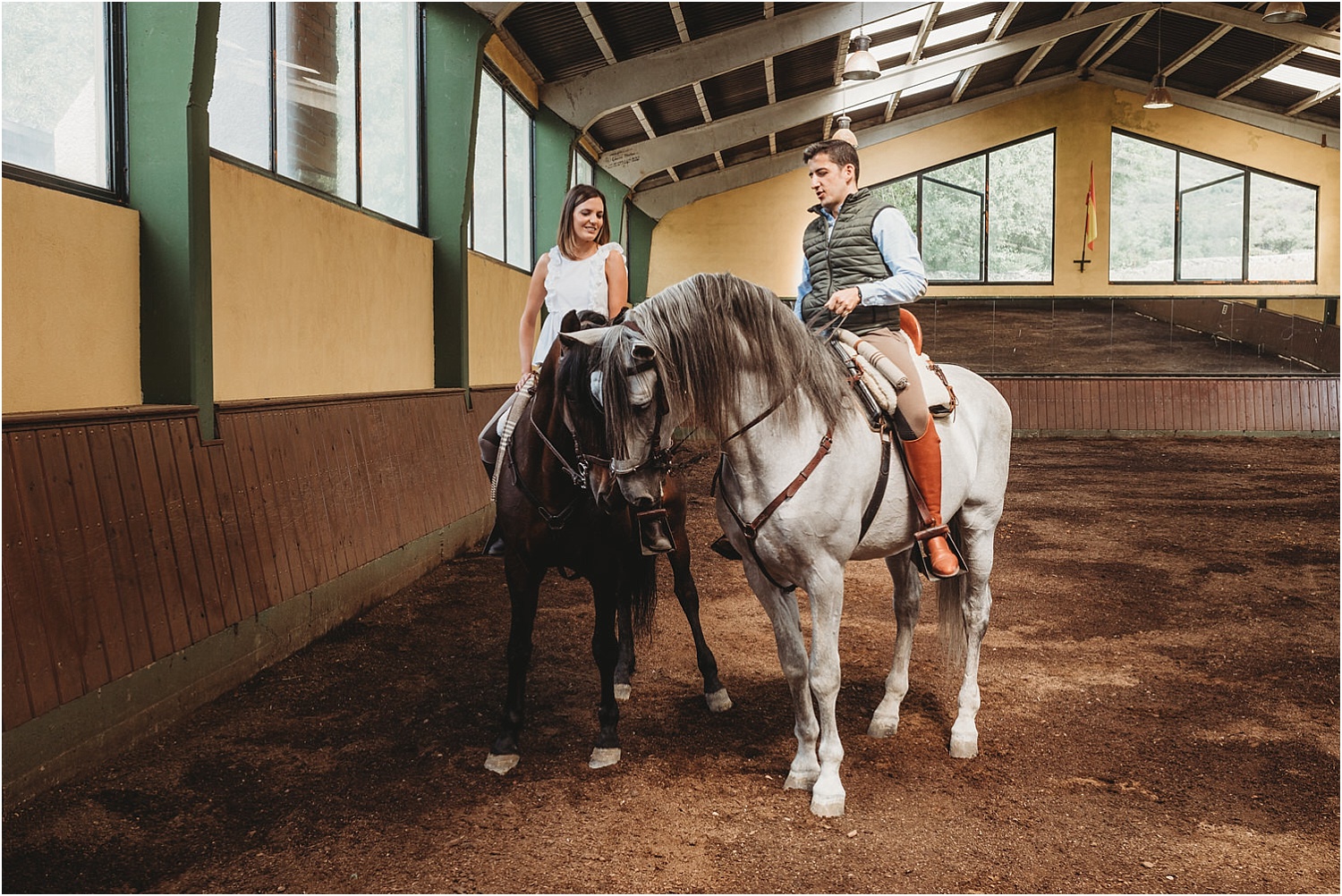 Preboda a caballo en Los Molinos.