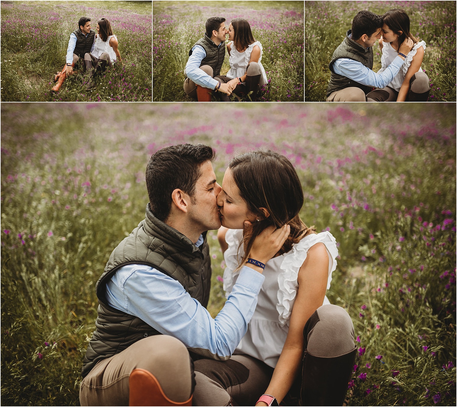 Fotografía de preboda natural y emotiva