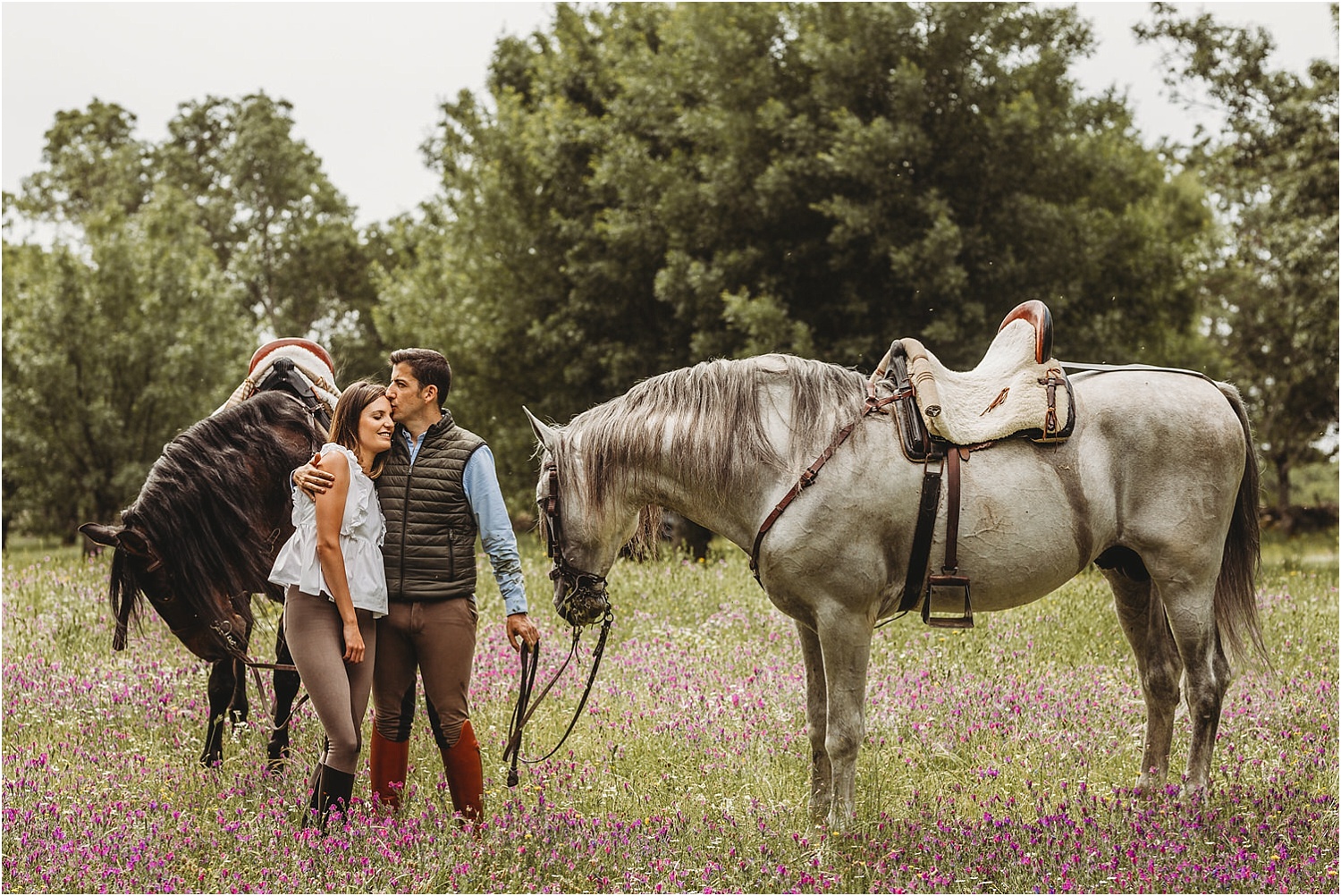 Preboda a caballo en Los Molinos.