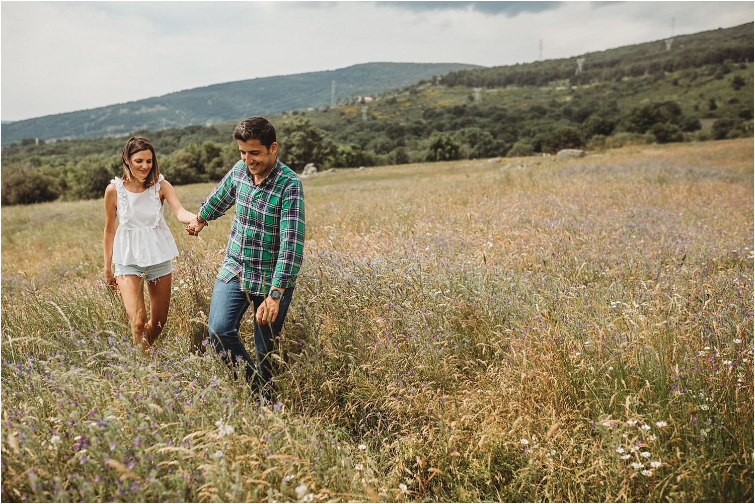 Fotografía de preboda natural y emotiva