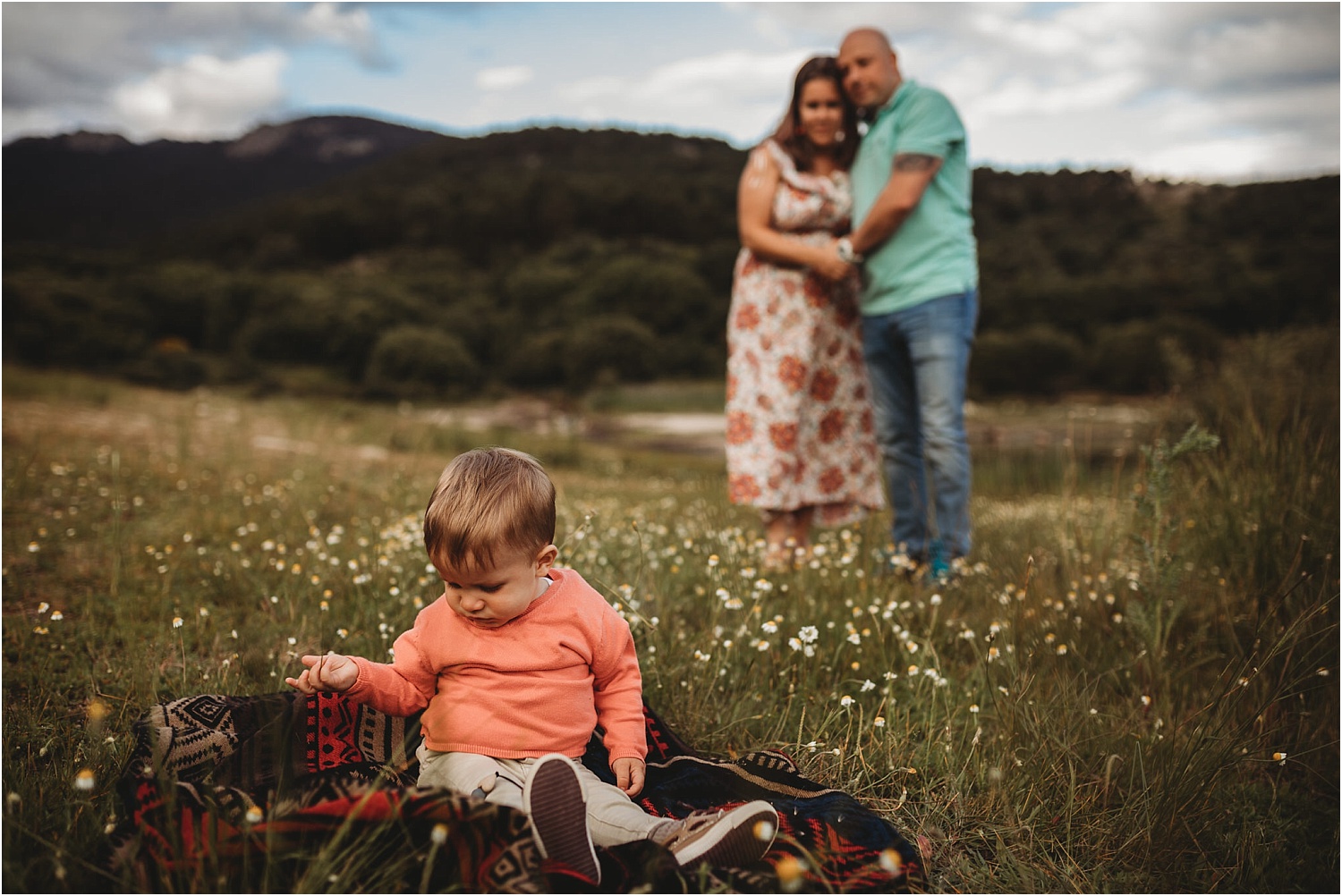 Sesión fotográfica de Preboda en familia en Cercedilla