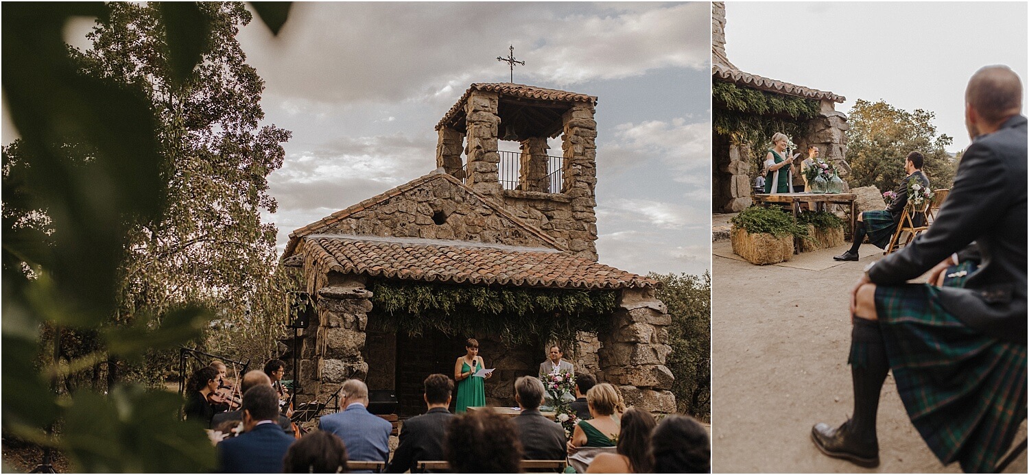 Boda al atardecer en Guadarrama