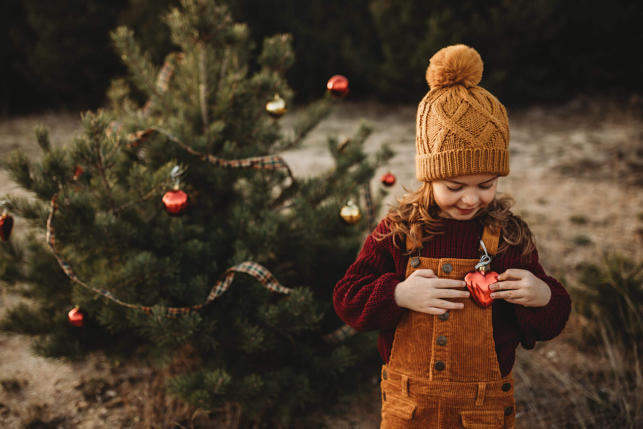 Fotografia infantil de navidad en Cercedilla