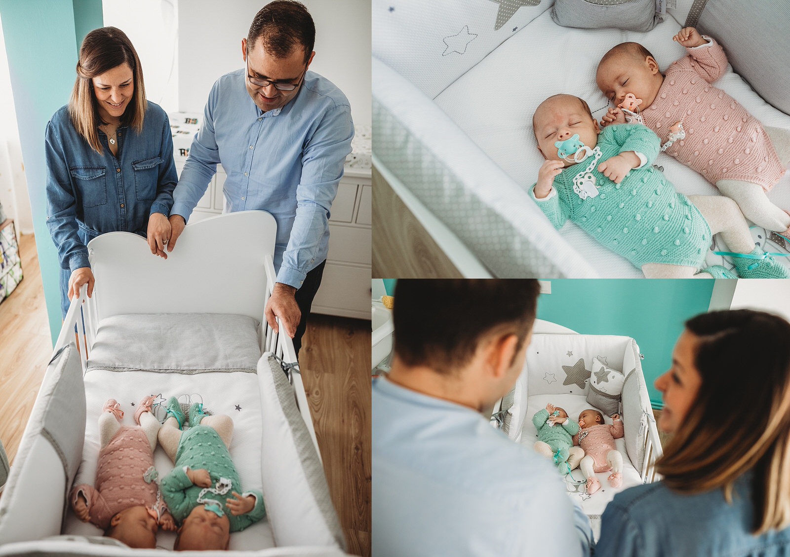 Sesión de fotos de bebes en casa