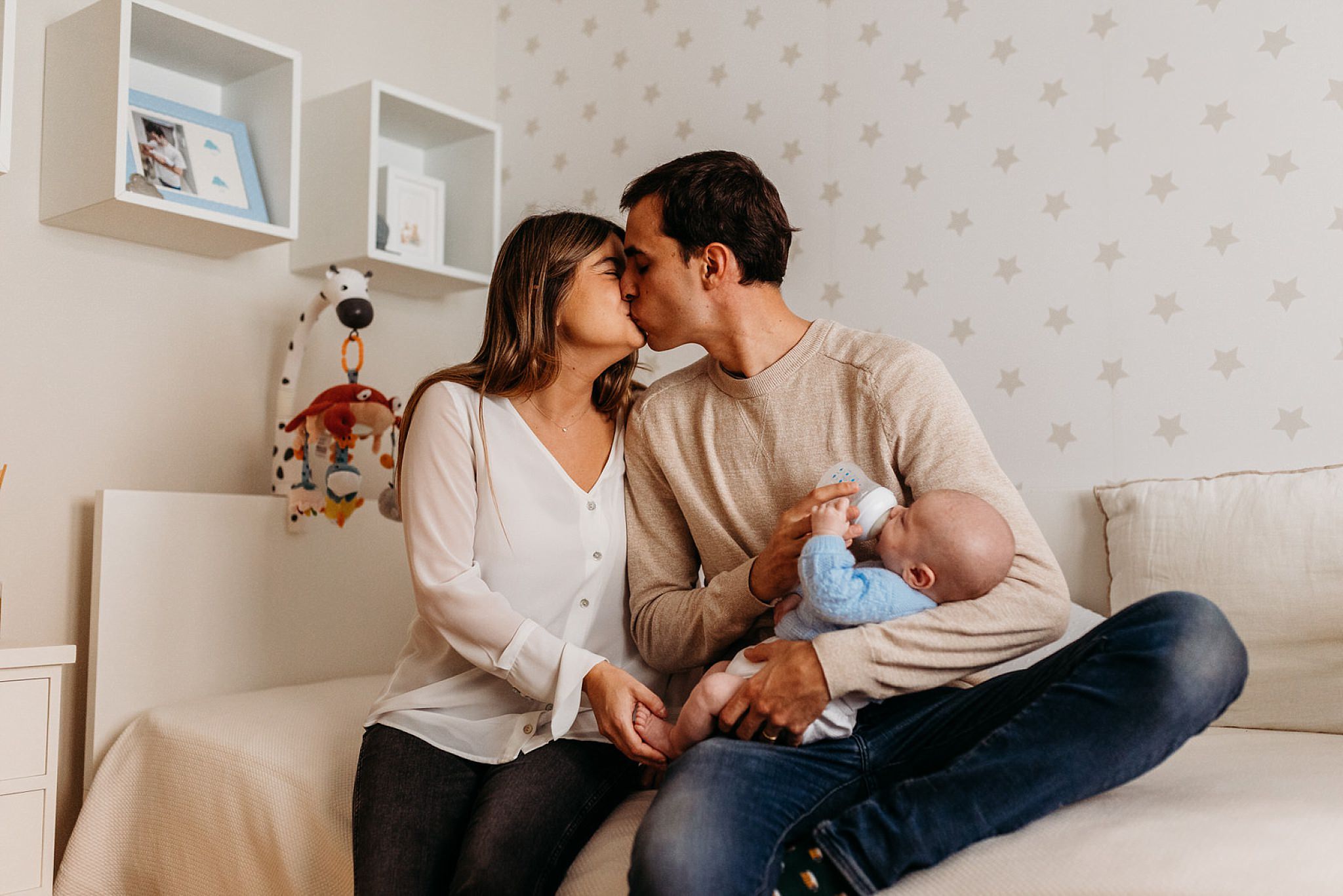 sesión fotográfica de recién nacido en tu casa de Madrid