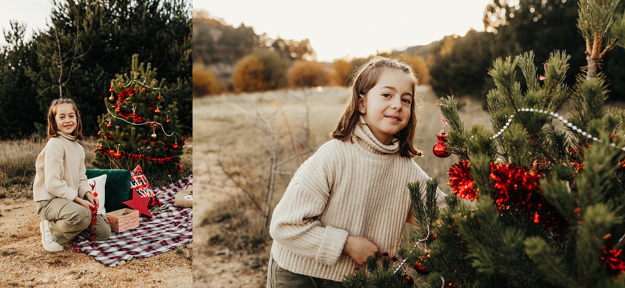 Sesiones de Navidad al aire libre en Madrid