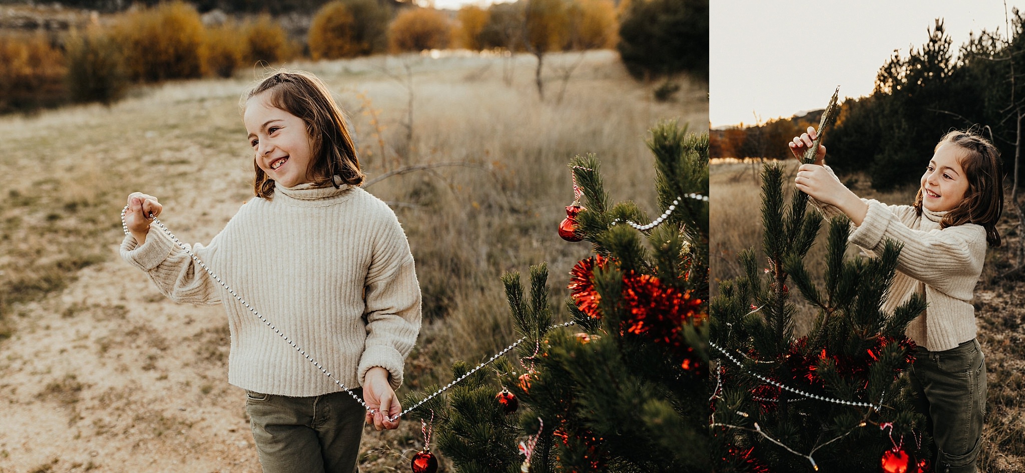 Sesiones de Navidad al aire libre en Madrid