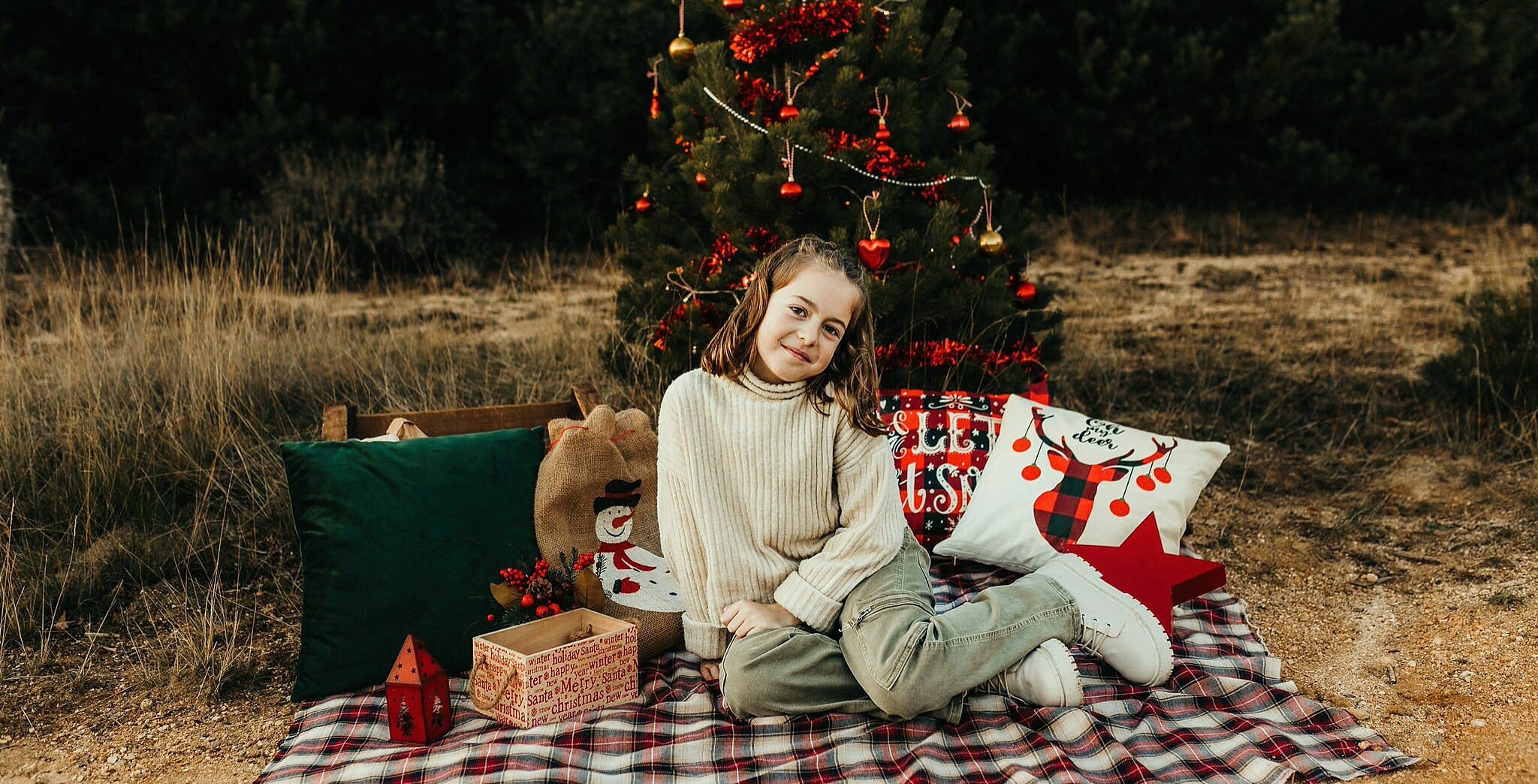 Sesiones de Navidad al aire libre en Madrid