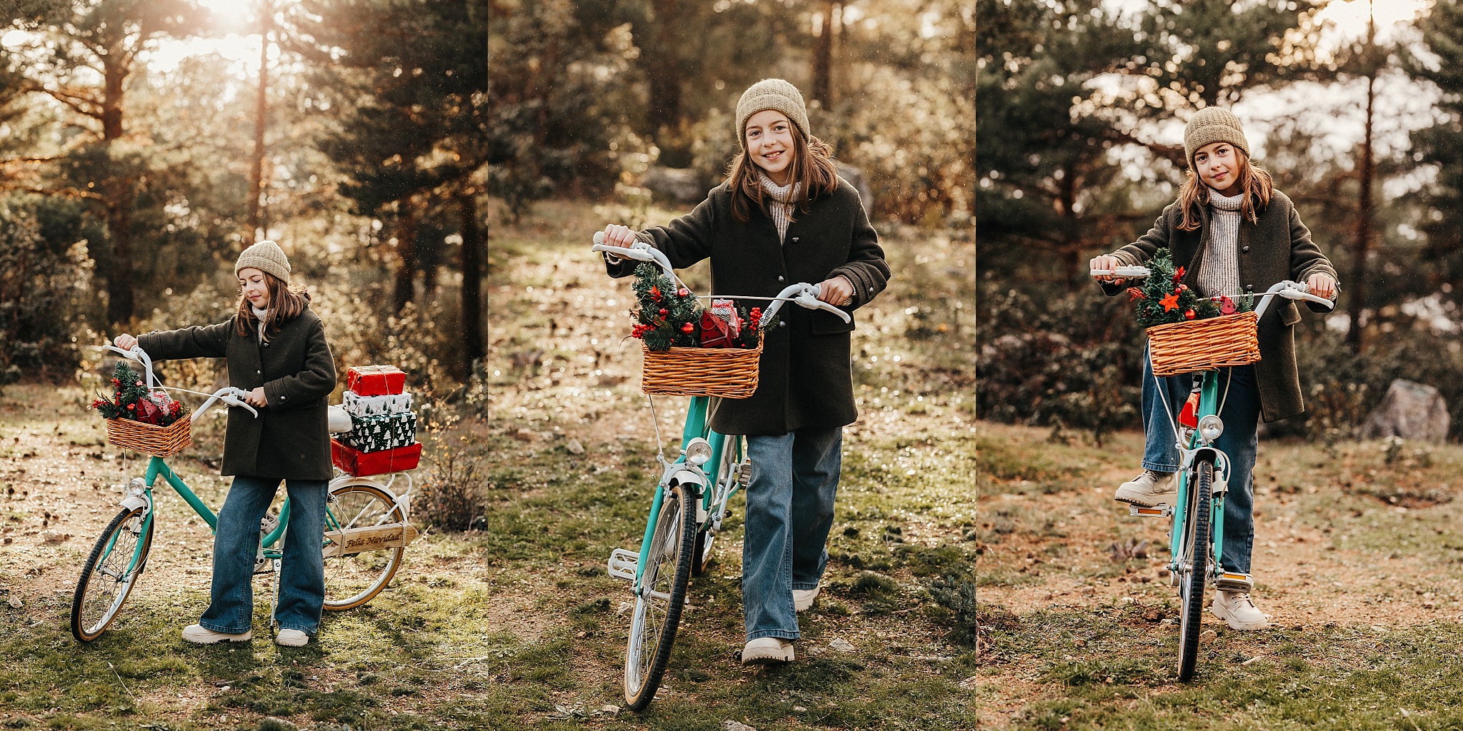 Mini sesiones fotográficas de Navidad en exteriores