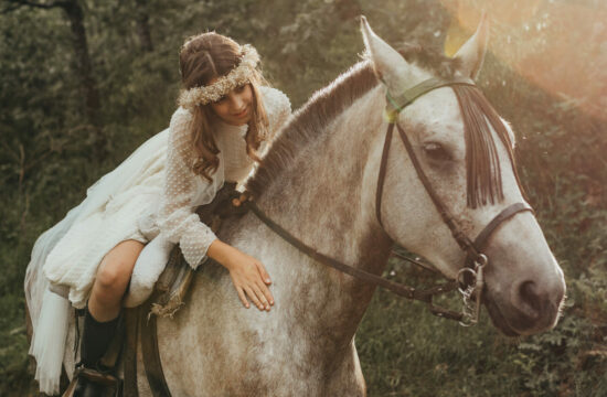 Sesión de comunión a caballo