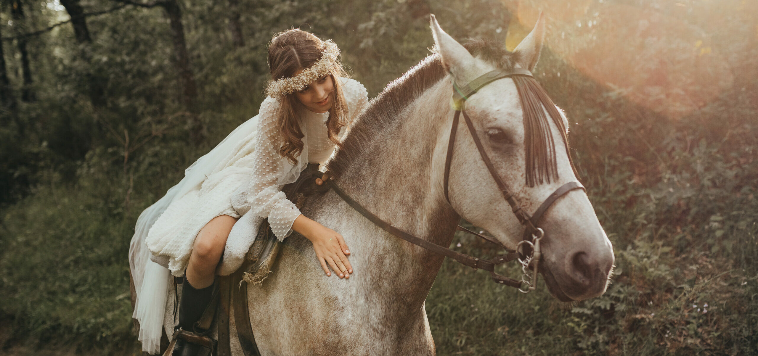 Sesión de comunión a caballo